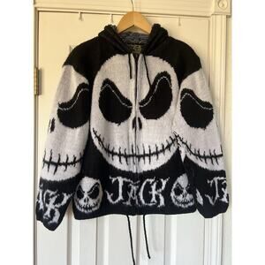 TEJIDOS RUMINAHUI Hood Sweater Zip Jack Skellington Nightmare Before Christmas S